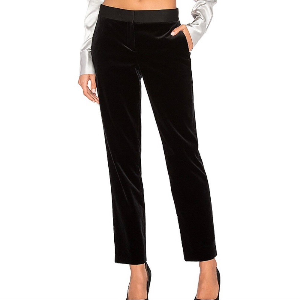 NWT Theory Velvet Stretch Straight Trousers